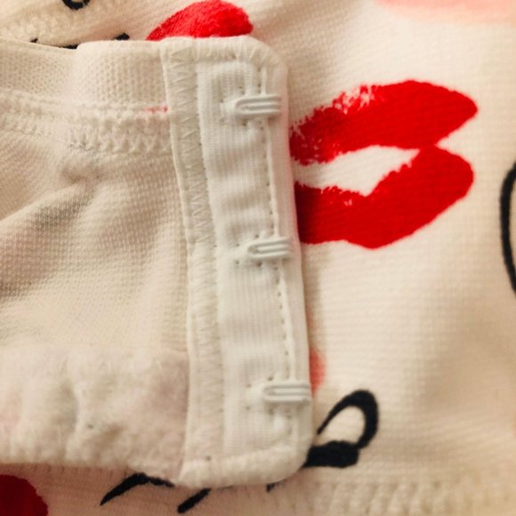 Cacique Lane Bryant Lipstick Print Bra Womens 42D - Picture 7 of 7